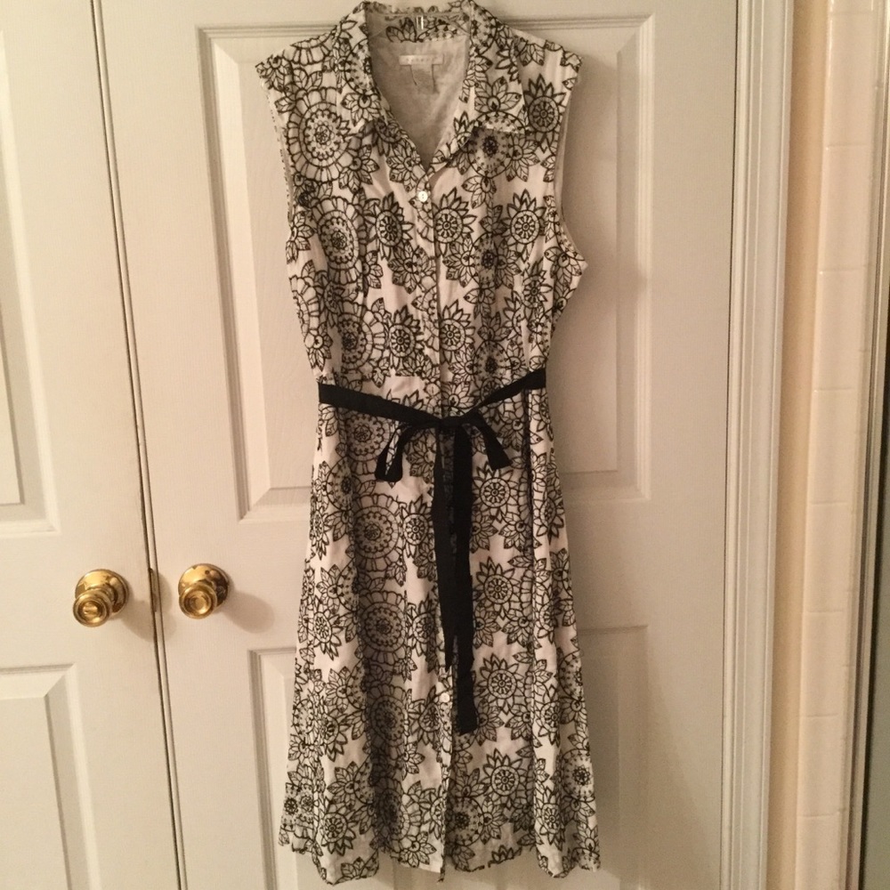 Tweeds black embroidered dress size 12